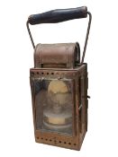 MID CENTURY OSMEKA BRASS CARBIDE RAILWAY SIGNAL LAMP