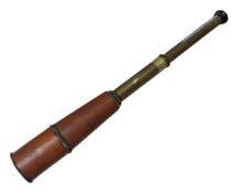 1941 HOWES 79 LEADER HALL BRASS AND LEATHER TELESCOPE