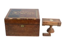 VICTORIAN AESTHETIC MOVEMENT INLAID SEWING BOX