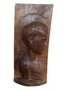 CONCHITA DE DIEGO - MID CENTURY WOOD HAND CARVED SCULPTURE