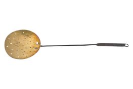 19TH CENTURY BRASS & IRON SKIMMER