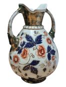 19TH CENTURY BRITISH IMARI MANNER TWIN HANDLED VASE