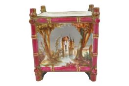 LATE 19TH / EARLY 20TH CENTURY AUSTRIAN PORCELAIN CACHE POT