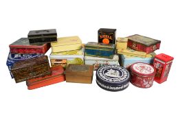 LARGE COLLECTION OF 20TH CENTURY VINTAGE ADVERTISING AND OTHER TINS