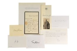 BRITISH PRIME MINISTERS - COLLECTION OF AUTOGRAPHS