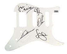 KASABIAN (BAND) - FULL BAND SIGNED GUITAR SCRATCH PLATE