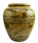 EARLY 20TH CENTURY CHINESE STONEWARE POT