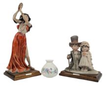 GIUSEPPE ARMANI - TWO STATUES DEPICT A GYPSY DANCER & A COUPLE