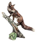 ITALIAN TAY PORCELAIN WOLF BY GUISEPPE TAGLIARIOL