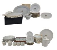 PORCELAINE DE LIMOGES - GOLD ROSACE PORCELAIN PART DINNER TEA SET