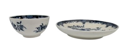 TWO EARLY 20TH CENTURY C. 1926 REPRODUCTION OF OLD WORCESTER MINIATURE PORCELAIN ITEMS