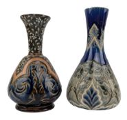 DOULTON LAMBETH - TWO 19TH CENTURY STONEWARE VASES