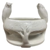 ROYAL VIENNA - VINTAGE CERAMIC PLANTER DECORATED WITH OWLS