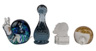 MIXED SELECTION OF 20TH CENTURY STUDIO ART GLASS ANIMALS