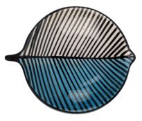 ALDO LONDI - A RETRO ITALIAN POECELAIN LEAF PLATE FOR BITOSSI