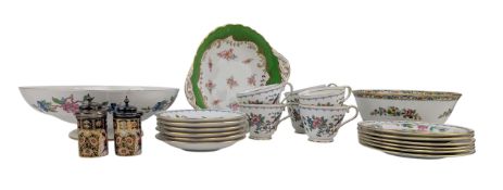 COLLECTION OF CERAMICS - IMARI DORIC, COALPORT & AYNSNLEY