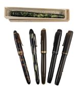 COLLECTION OF 14CT GOLD NIB FOUNTAIN PENS
