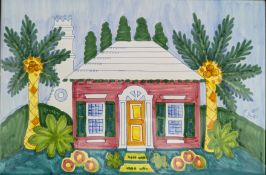 BARBARA FINSNESS - 20TH CENTURY ITALIAN HAND PAINTED TILE
