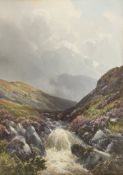 FREDERICK JOHN WIDGERY - POSSIBLY MOOR NEAR OKEHAMPTON - WATERCOLOUR