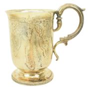 19TH CENTURY VICTORIAN HALLMARKED SILVER CHRISTENING MUG