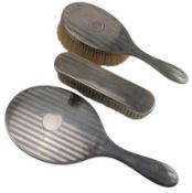 20TH CENTURY GEORGE V HALLMARKED SILVER DRESSING TABLE VANITY SET