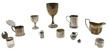 A small George III hallmarked silver tankard. Hallmarked year 1775, London. Sponsor mark rubbed.