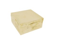 20TH CENTURY HALLMARKED SILVER & WOOD LINED DESK TOP CIGARETTE CASE