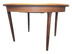 MEREDEW FURNITURE - MID CENTURY TEAK WOOD EXTENDING DINING TABLE