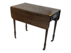 GEORGE III 19TH CENTURY MAHOGANY PEMBROKE TABLE