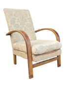 20TH CENTURY 1930S ART DECO HALABALA MANNER ARMCHAIR