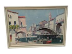 AFTER DOYLY JOHN (1906-1993) - MID CENTURY FRAMED AND GLAZED PRINT