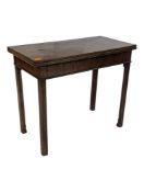 GEORGE III 19TH CENTURY MAHOGANY TEA / GAMES TABLE