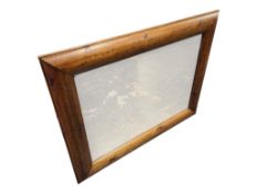 VINTAGE 20TH CENTURY RUSTIC PINE FARMHOUSE WALL MIRROR