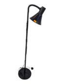 RETRO 20TH CENTURY BLACK COLOURWAY ANGLEPOISE FLOOR STANDARD LAMP