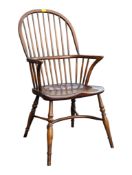 20TH CENTURY BEECH AND ELM WOOD WINDSOR ARMCHAIR