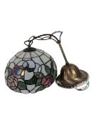 20TH CENTURY TIFFANY STYLE CEILING LIGHT SHADE