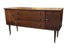 SCHREIBER FURNITURE - MID CENTURY TEAK SIDEBOARD CREDENZA