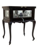 EARLY 20TH CENTURY TANTALUS POP UP COCKTAIL DRINKS TABLE