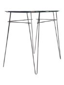 MID 20TH CENTURY WIREWORK METAL & GLASS OCCASIONAL TABLE
