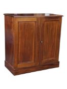 EDWARDIAN MAHOGANY INLAID CABINET CUPBOARD