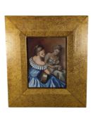 LES BENSON - CONTEMPORARY OIL ON BOARD PAINTING OF LADIES