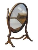 VICTORIAN 19TH CENTURY TOILET SWING MIRROR & EDWARDIAN SIDE TABLE