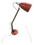 TERENCE CONRAN FOR HABITAT MACLAMP - 1960S RED DESK LAMP