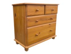 COUNTRY PINE VICTORIAN REVIVAL COTTAGE CHEST OF DRAWERS