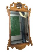19TH CENTURY GEORGE III BURR WALNUT PIER MIRROR