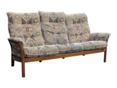 ERCOL FURNITURE - SAVILLE RANGE - CONTEMPORARY THREE SEAT SOFA SETTEE