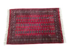 VINTAGE 20TH CENTURY BOKHARA PAKISTAN FLOOR RUG