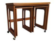 MCINTOSH OF KIRKCALDY - RETRO MID 20TH CENTURY MCINTOSH NEST OF TABLES