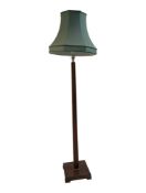 EARLY 20TH CENTURY ART DECO WALNUT STANDARD LAMP