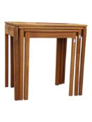 MCINTOSH FURNITURE - VINTAGE MID CENTURY TEAK NEST OF TABLES